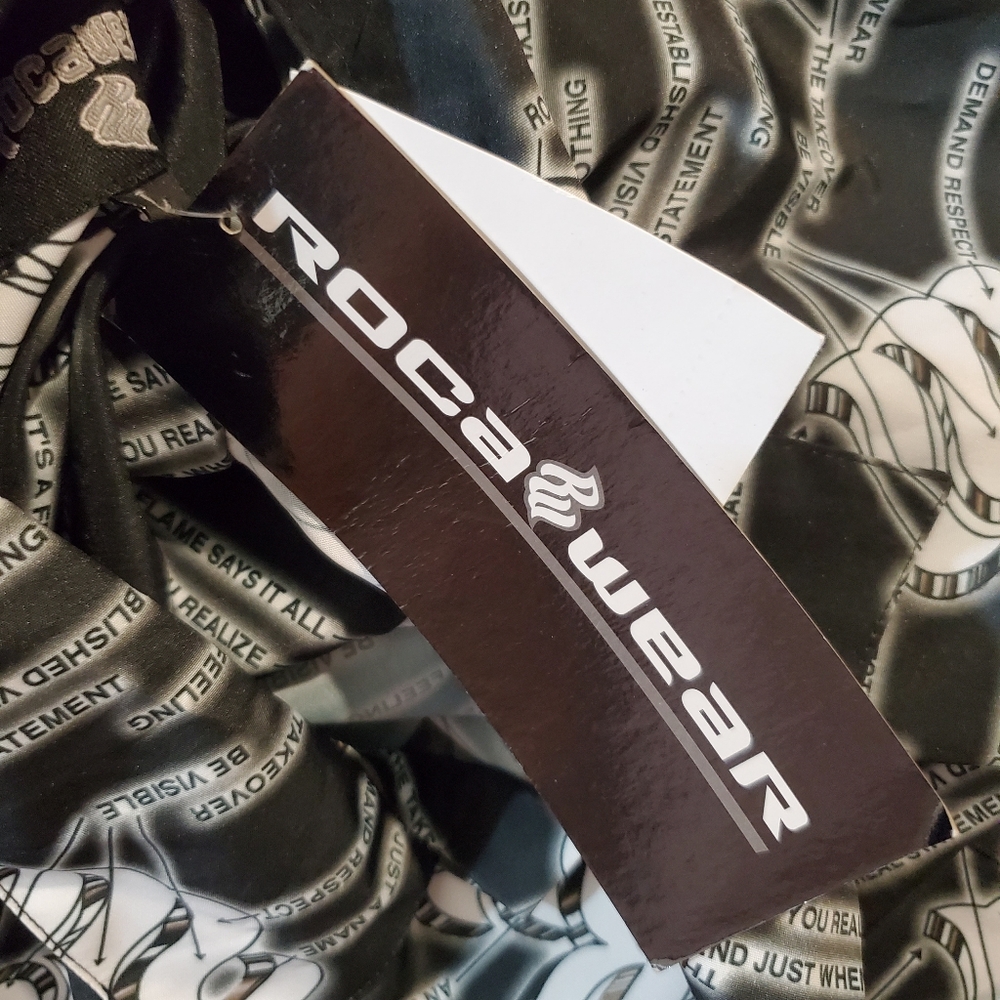 Rocawear Black Button Down Collared Short Sleeve … - image 8